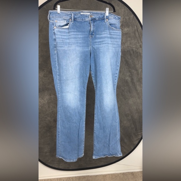 torrid Denim - Torrid Slim Boot Jeans 20R | Light Wash White Faded Denim | High Rise 32 Inseam